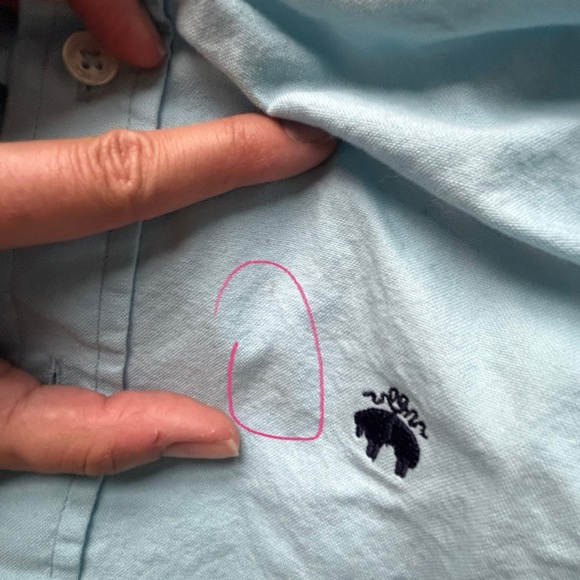 Vintage Brooks Brother Regent Fit Blue 100% Cotton Button Up Long Sleeve Medium - Picture 6 of 7